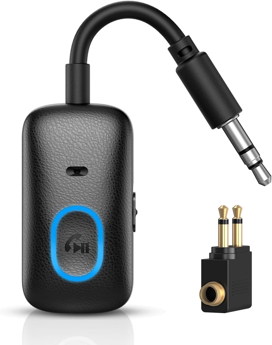 2-in-1 Bluetooth 5.4 Zender Ontvanger, Vliegtuig Bluetooth Adapter