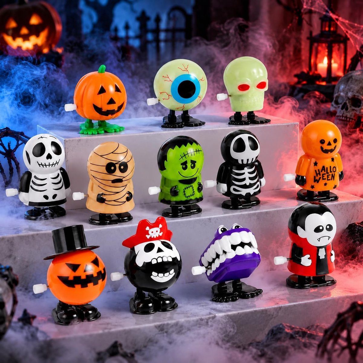 Halloween-speelgoed als kindercadeau, opwindend speelgoed in grote hoeveelheden