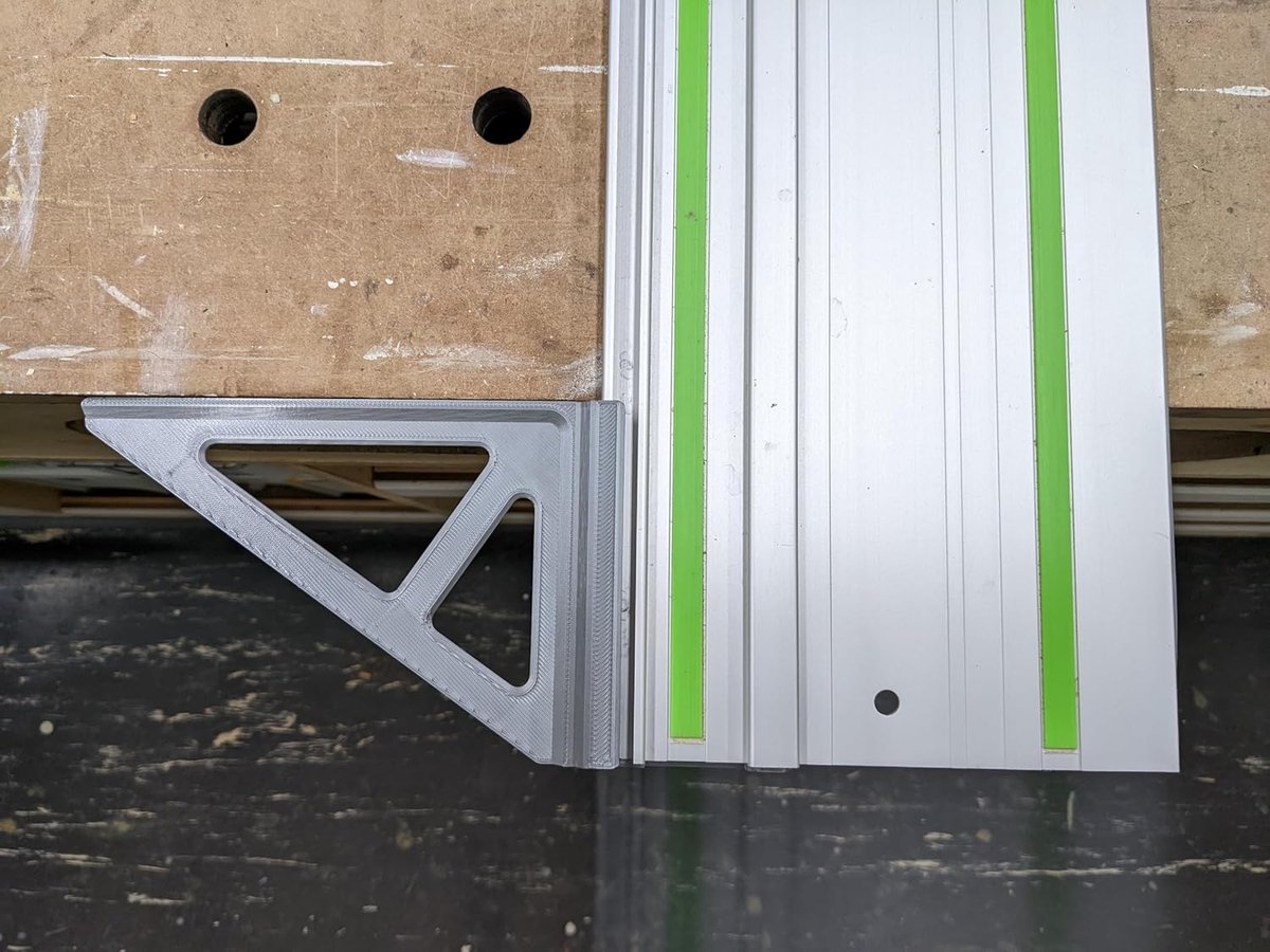 245 mm voor invalzaagrail, compatibel met Festool en Makita, zaaggeleiding 90 graden, bevestiging ronde schacht, grijs