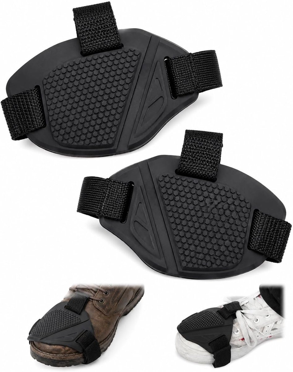 Overschoenen voor motorfiets, 2 stuks, antislip en verstelbare schoenbescherming, universele schoenbeschermer voor versnellingspook, kras- en vuilafstotend voor schoenen