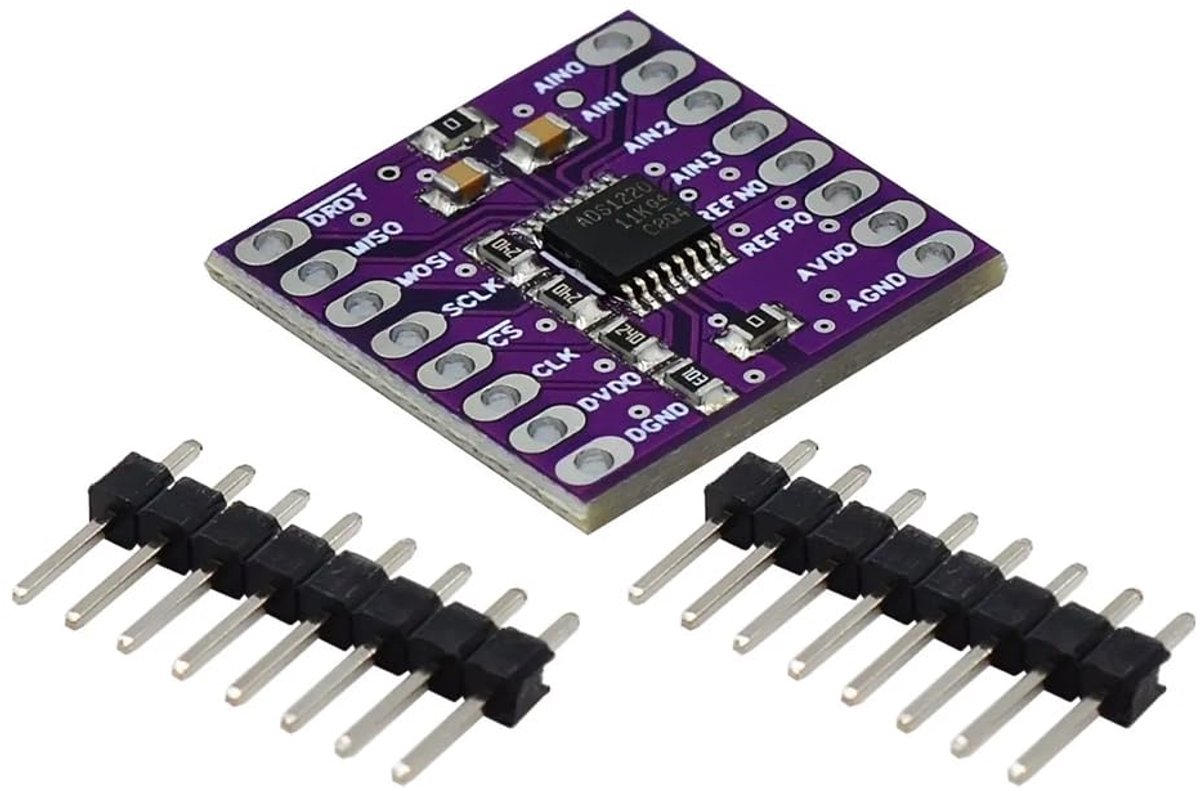 24-bits ADS1220 ADC-convertermodule met lage stroom en digitale 24-bits