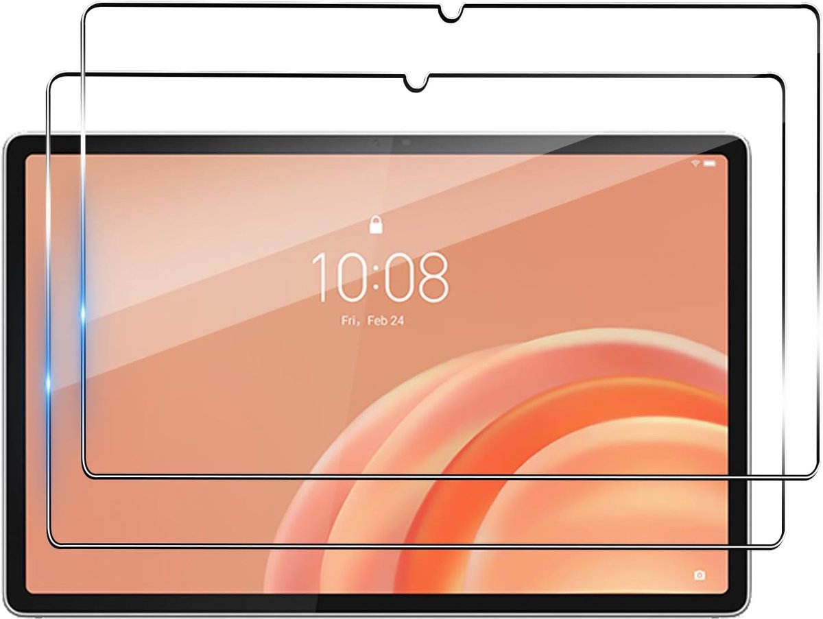Glas voor Lenovo Tab Plus Gen 2, 2 stuks, krasbestendig, zonder luchtbellen, hardheid 9H, ultrahelder, zeer robuust