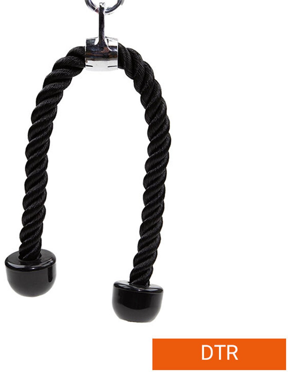 GorillaGrip Triceps touw dubbel - Kabelgreep krachttraining