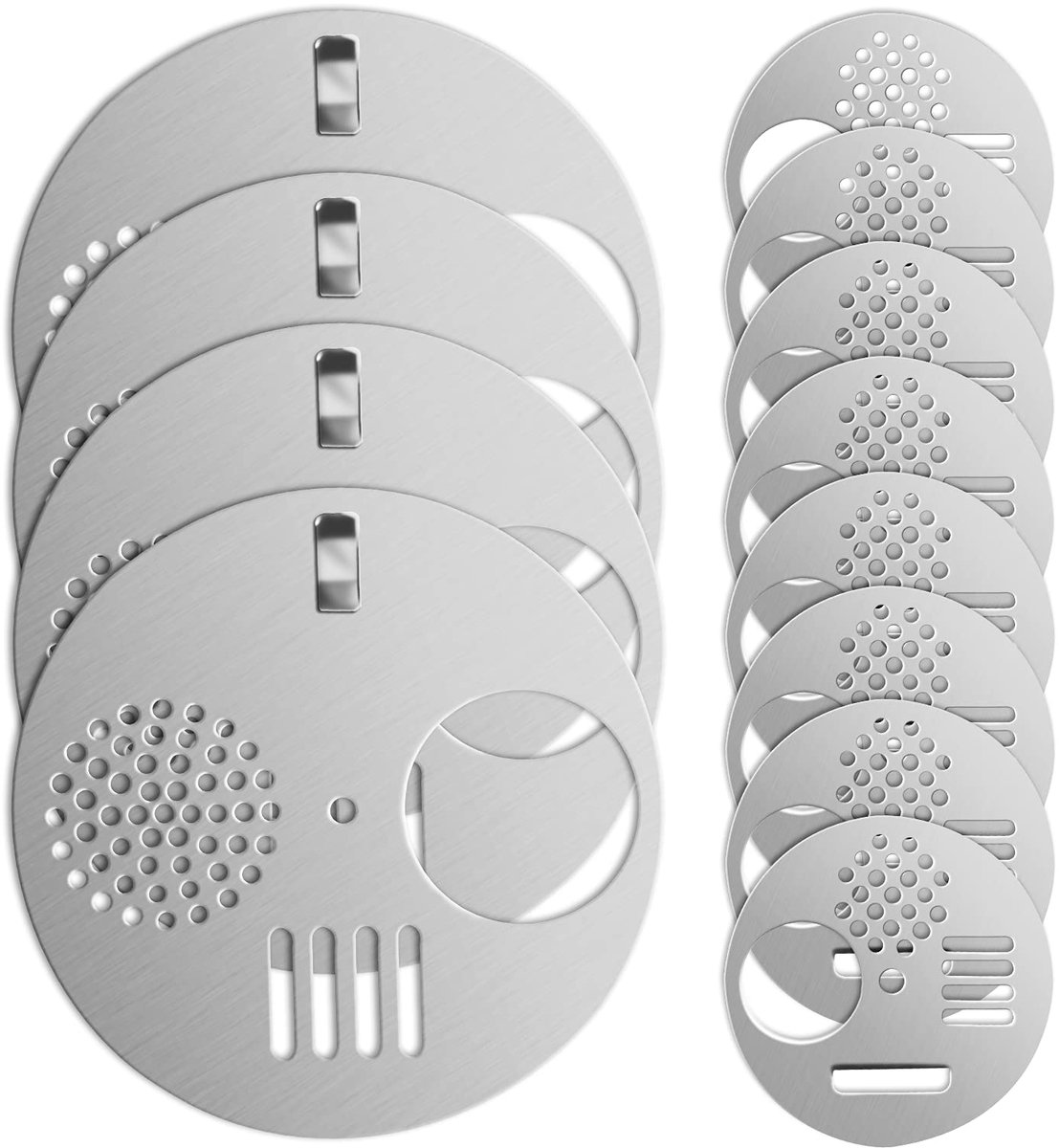 12 Stks Rvs Bijenkorf Entree Gate Bijenkorf Entree Disc Deur Bee Nest Deur Vent Bijenteelt Accessoires (Zilver)