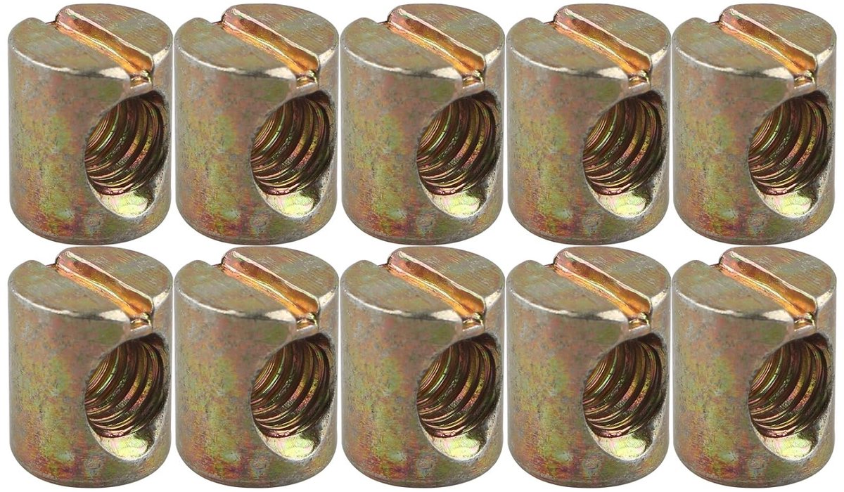 10 STKS M8 * 15MM Vat Noten Pluggen Sleufmoeren voor Meubels Bed Cot Stoelen Crib