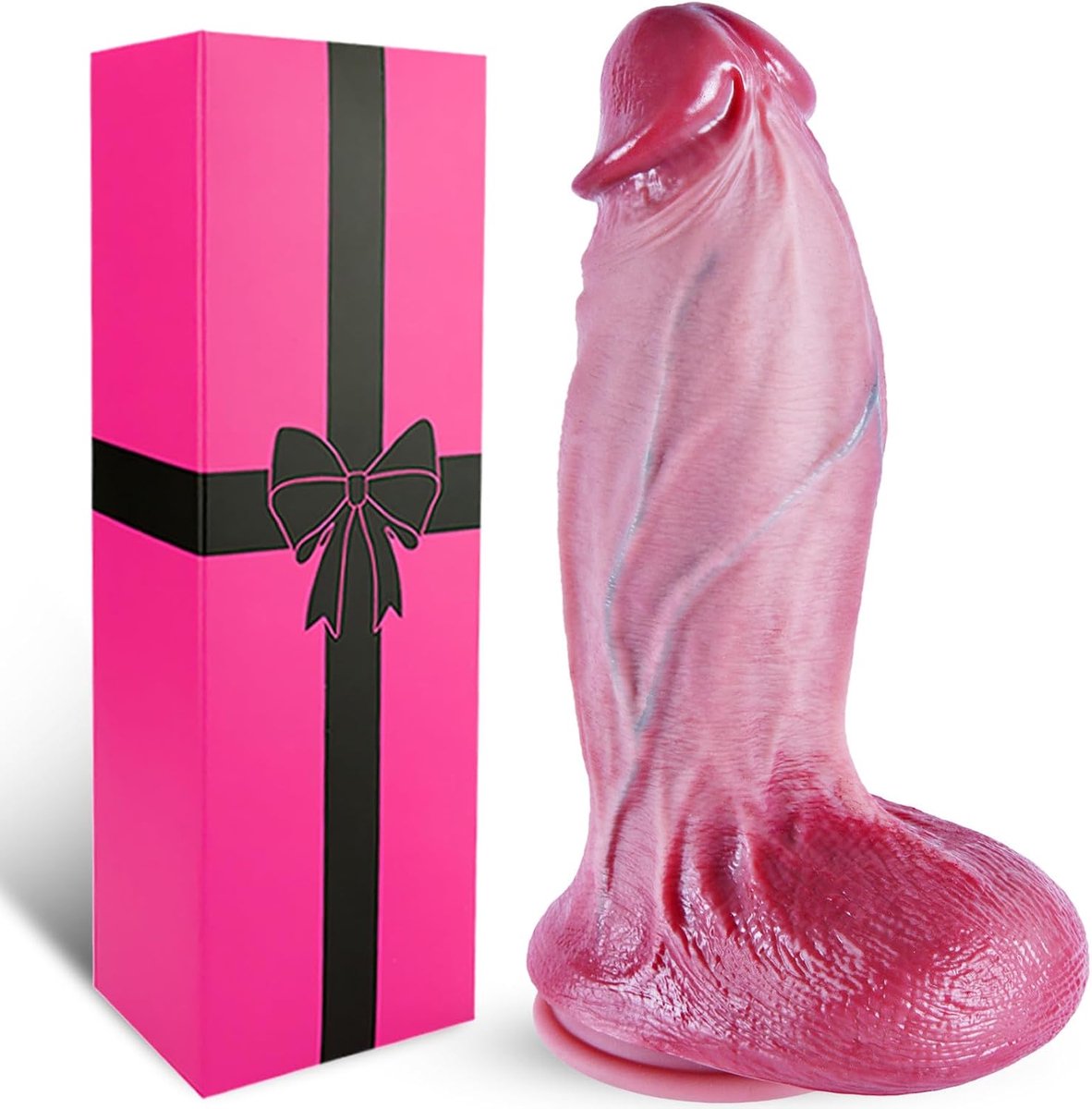 6,7 cm Zachte Dual-Density Siliconen Dildo met Huidachtige Textuur,Extra Groot en Verdikt,27,5cm Dikke Realistische Gigantische Lange Penisdildo met Zuignap,Anale Dildo Strap-On voor Mannen en Vrouwen