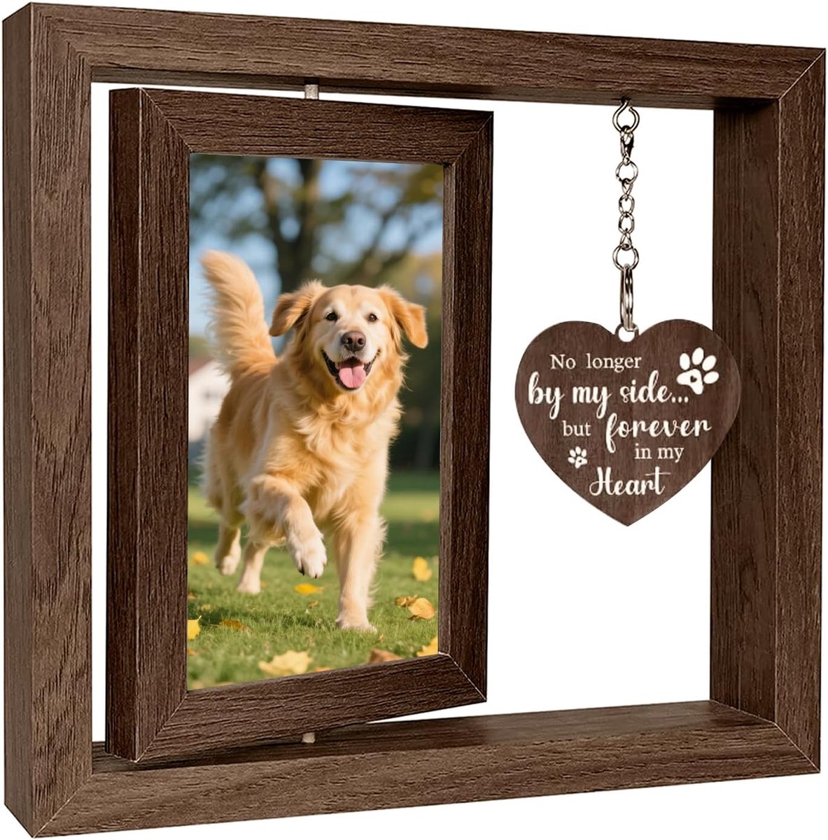 23,1x21 cm Herinnering Hond Kat Fotolijst Draaibare Fotolijst
