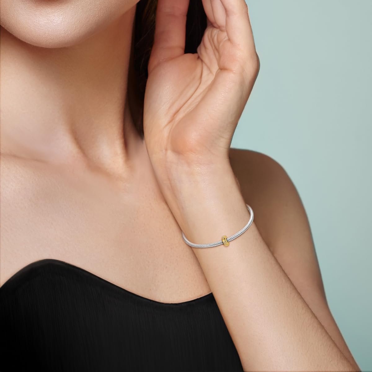 3pcs stopper kralen passen voor pandora armbanden, sterling zilver spacer charmes voor armbanden, hypoallergene kralen charme voor sieraden DIY geschenken — cadeau in Sieraden - foto 3