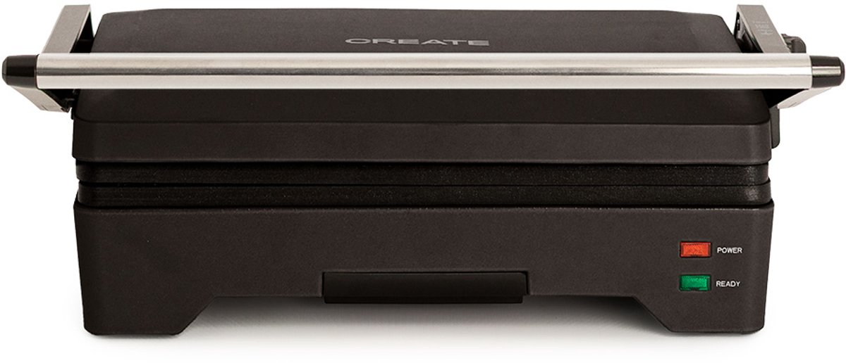STONE GRILL EASY - Multifunctionele uitklapbare grill en paninimaker van 1600 W - Zwart