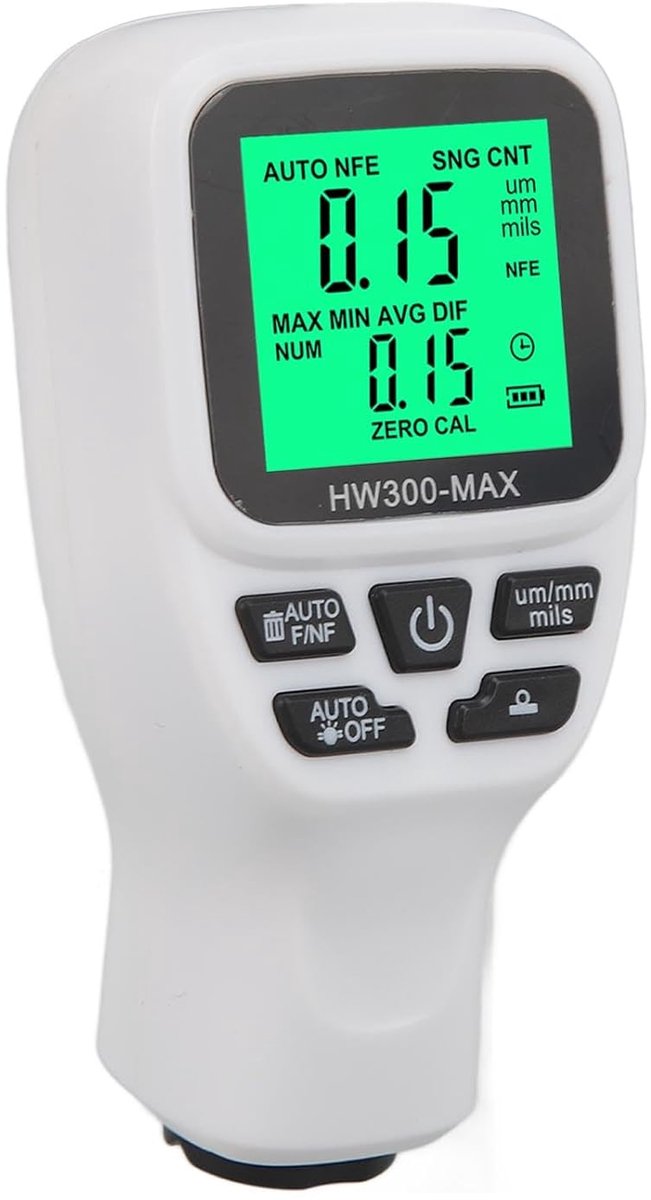 Paint Mil Thickness Gauge, 0-2000um Paint Coating Tester, Digital Paint Meter For Auto Depth Thickness Measurement - ShopVlot