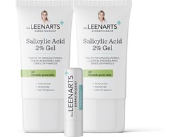 Drs Leenarts Salicylzuur Gel – 2% – Tegen Puistjes & Mee-eters – 2x 50 ml met 1 lipbalm