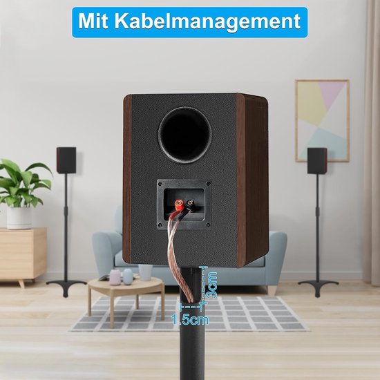 Luidsprekerstandaard Set van 2 - verstelbare speaker standaards — afbeelding 4