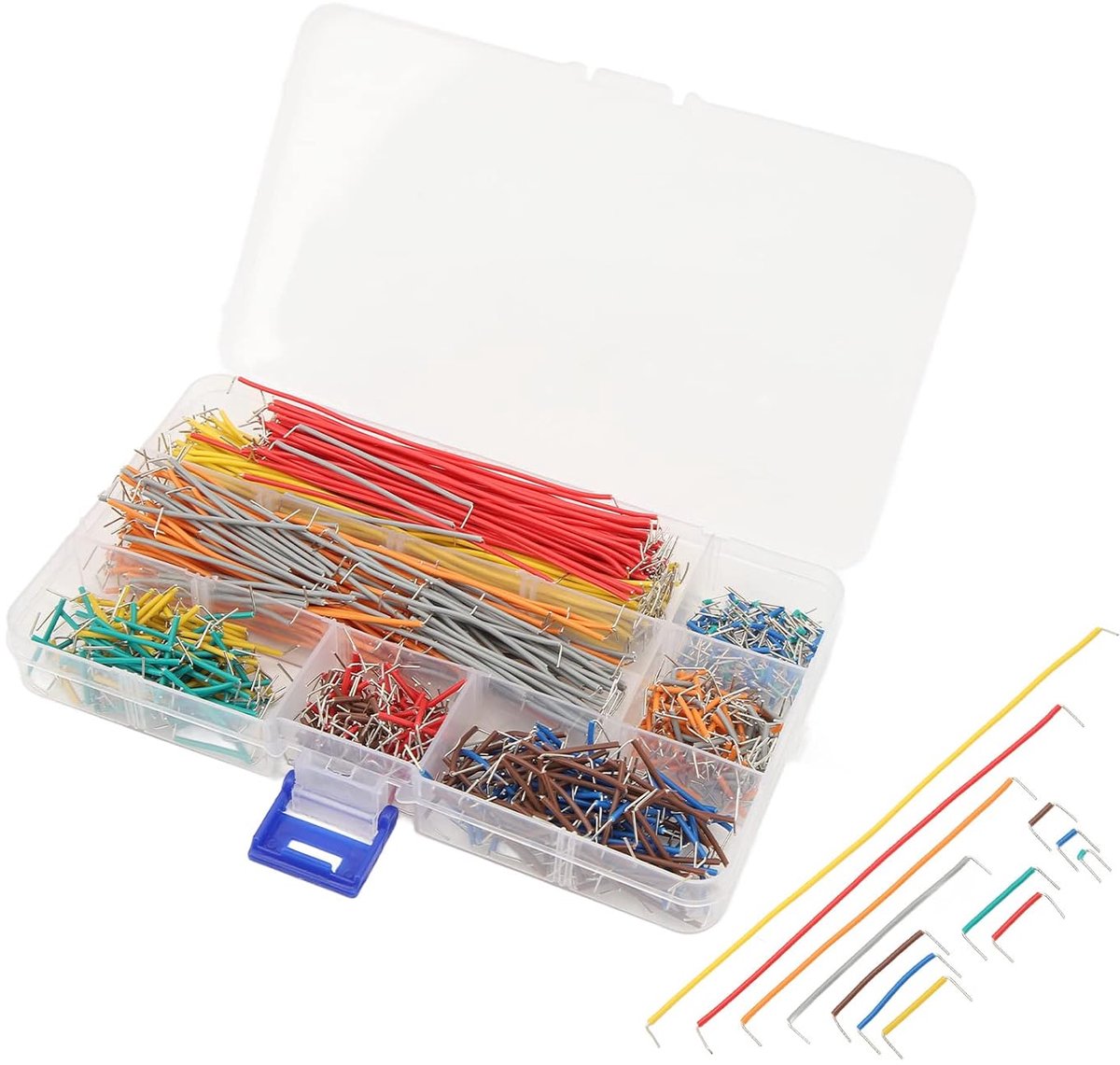 840PCS Jumper Wire Kit 14 Lengths Copper Flexible Breadboard Jumper Wire Cable with Storage Box - ShopVlot