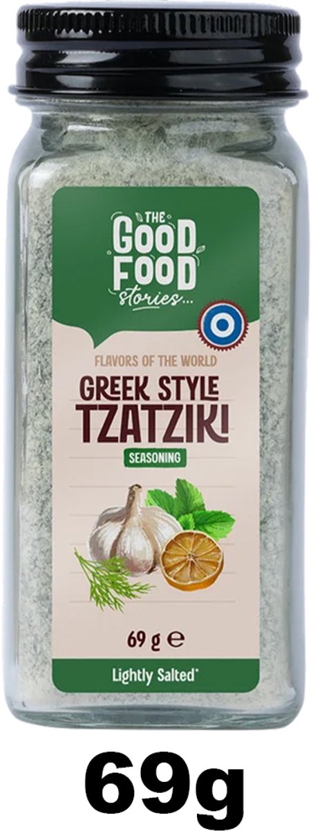 Greek Tzatziki Kruidenmix - 69 g - Licht gezouten - The Good Food Stories (TGFS)