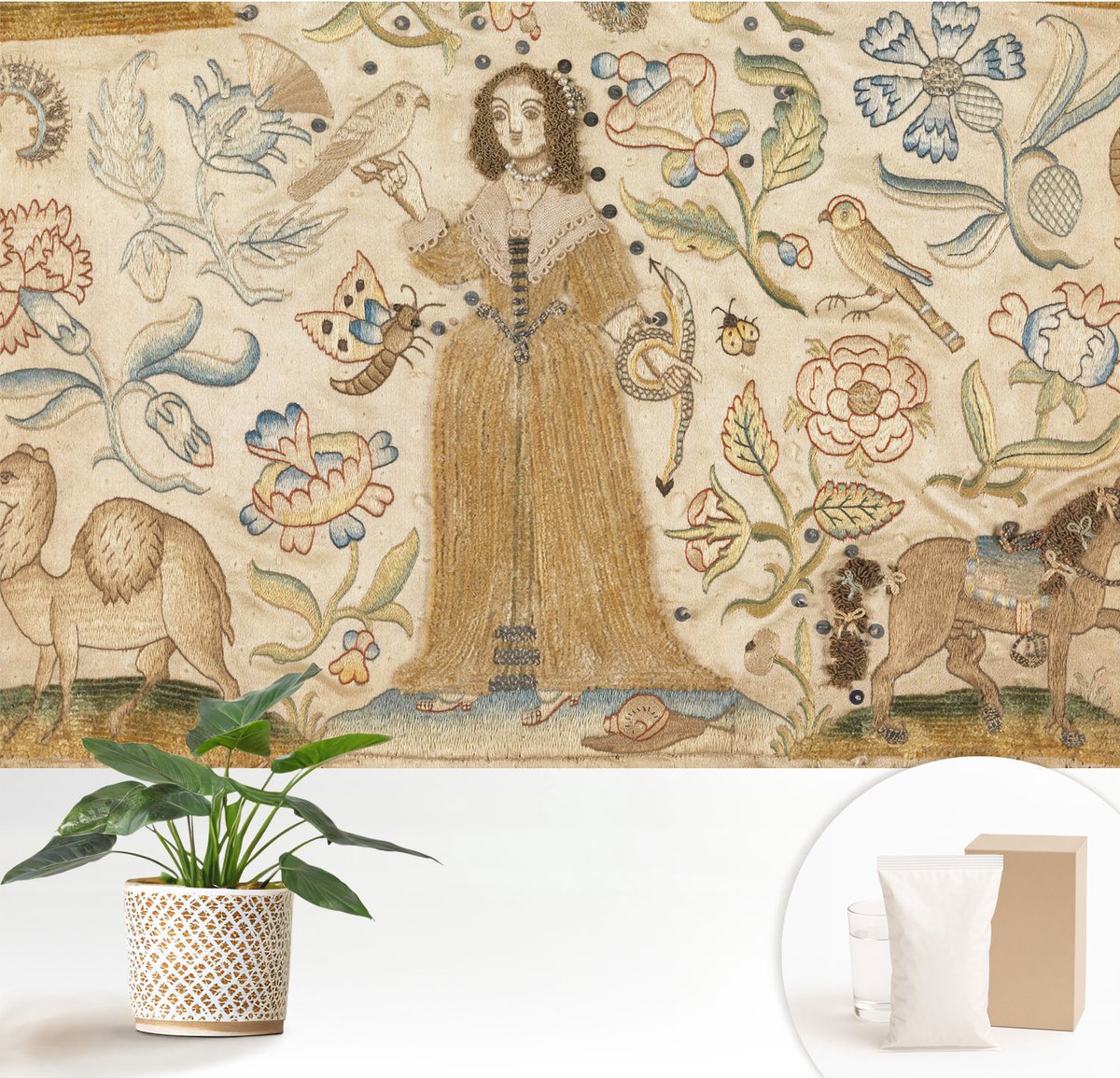 Wallfluent Fotobehang - Bruin Vliesbehang - 152x104 cm - Kleurrijke Natuur Fotobehang Vlies - Hal behang Deel - Muurschildering - Woonkamer behang