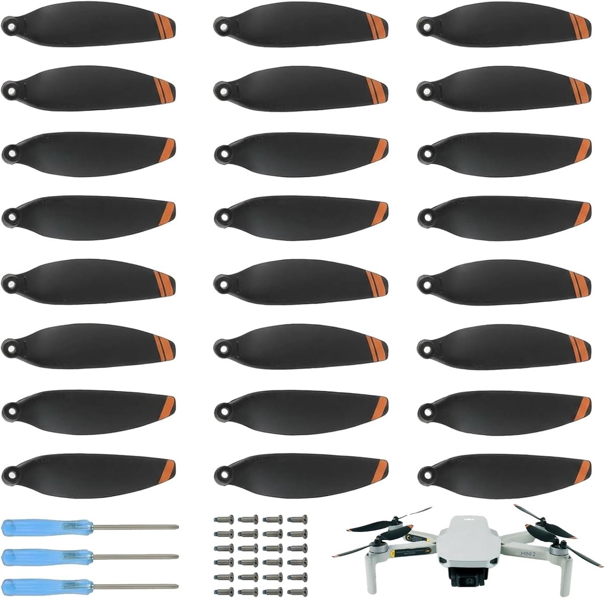Propellers voor drones - 24 stuks vervangende propellers - Lichtgewicht kunststof en metaal - Stabiele vlucht - ShopVlot