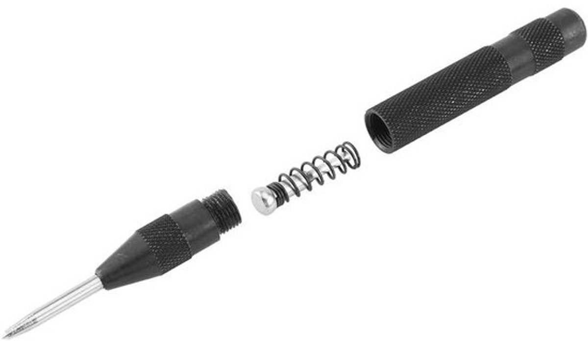 Automatische centerpons - HSS - Precisie-puntzoeker - voor metaal, hout en aluminium