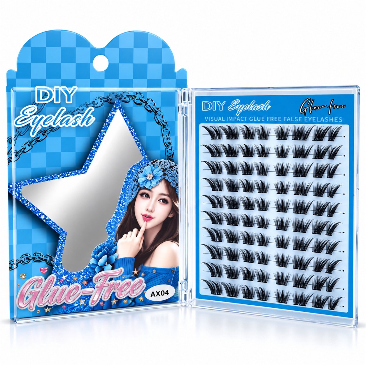 Guardian Beauty Wimper Naturel - Lijmvrije Extensions - Cluster Wimpers - Kunstwimpers - Code: AX04