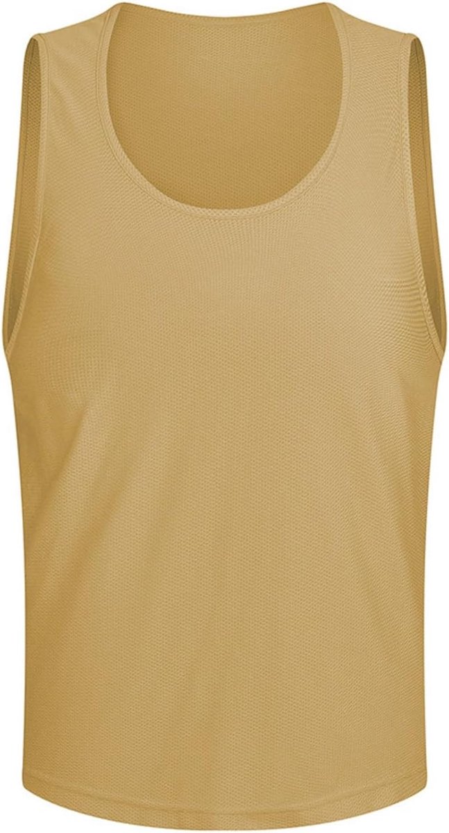 Sportvest voor heren, mouwloos, effen, zonder veters, contra-combinatie-top