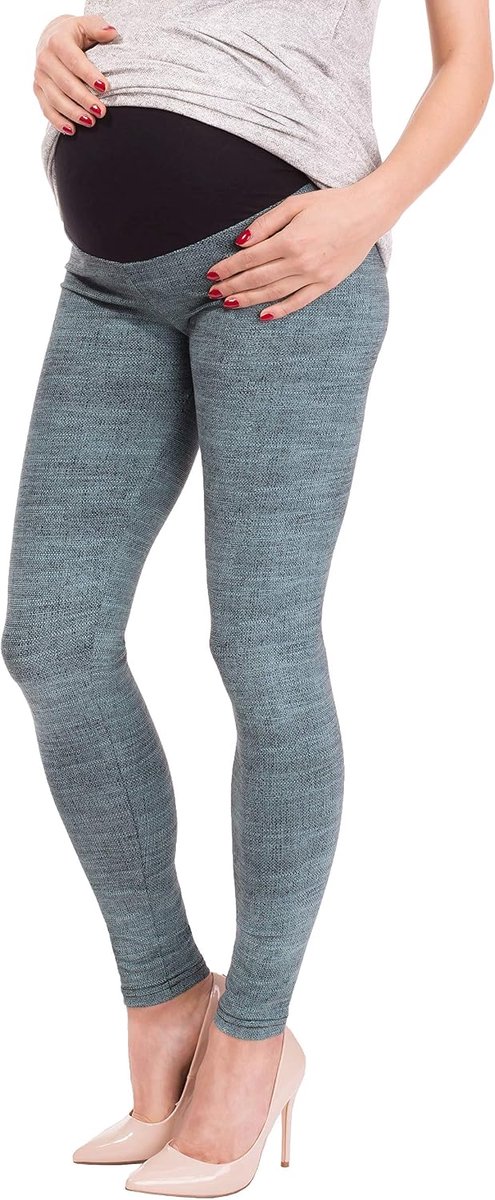 Dameslegging voor zwangere vrouwen, enkellang, afslankende broek met hoge tailleband van katoen, vele patronen, S, M, L, XL, 2XL, 3XL, 4XL, 5XL, 6XL
