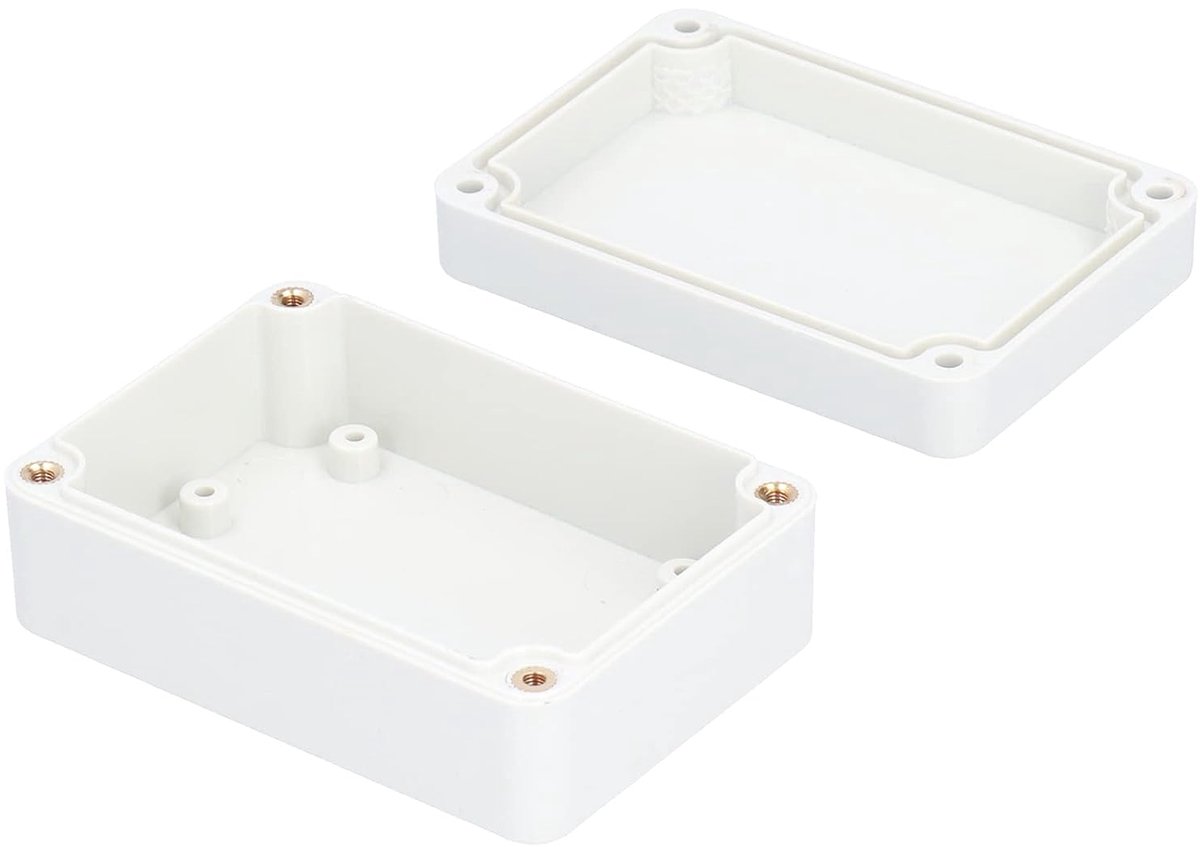 Waterdichte ABS Plastic Externe Aansluitdoos Universele Elektrische Project Behuizing Case voor Buitengebruik met Accessoires (85 * 59 * 35MM)