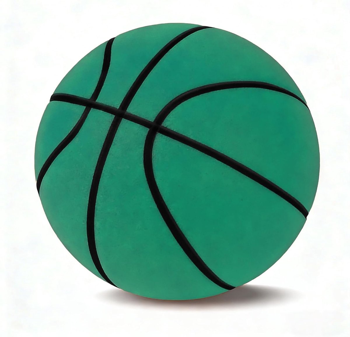 Stille basketbal, 24 cm sponsbal, schuimbal, zachte bal voor kinderen, voor thuis, stille indoor basketbal, lichte en stille basketbal met mand
