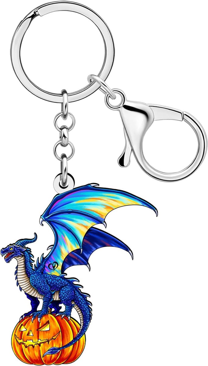 Gothic Dragon Sleutelhanger,Fantasie Dinosaurus Sleutelhanger Charms Tas Accessoires Cool Spullen Halloween Geschenken Voor Vrouwen