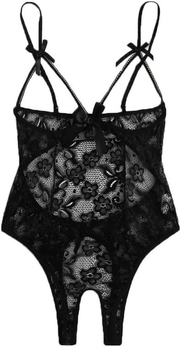 Dameslingerie, kant, babydoll, nachtkleding, babydoll, details, glinsterend, avond, luxe A176