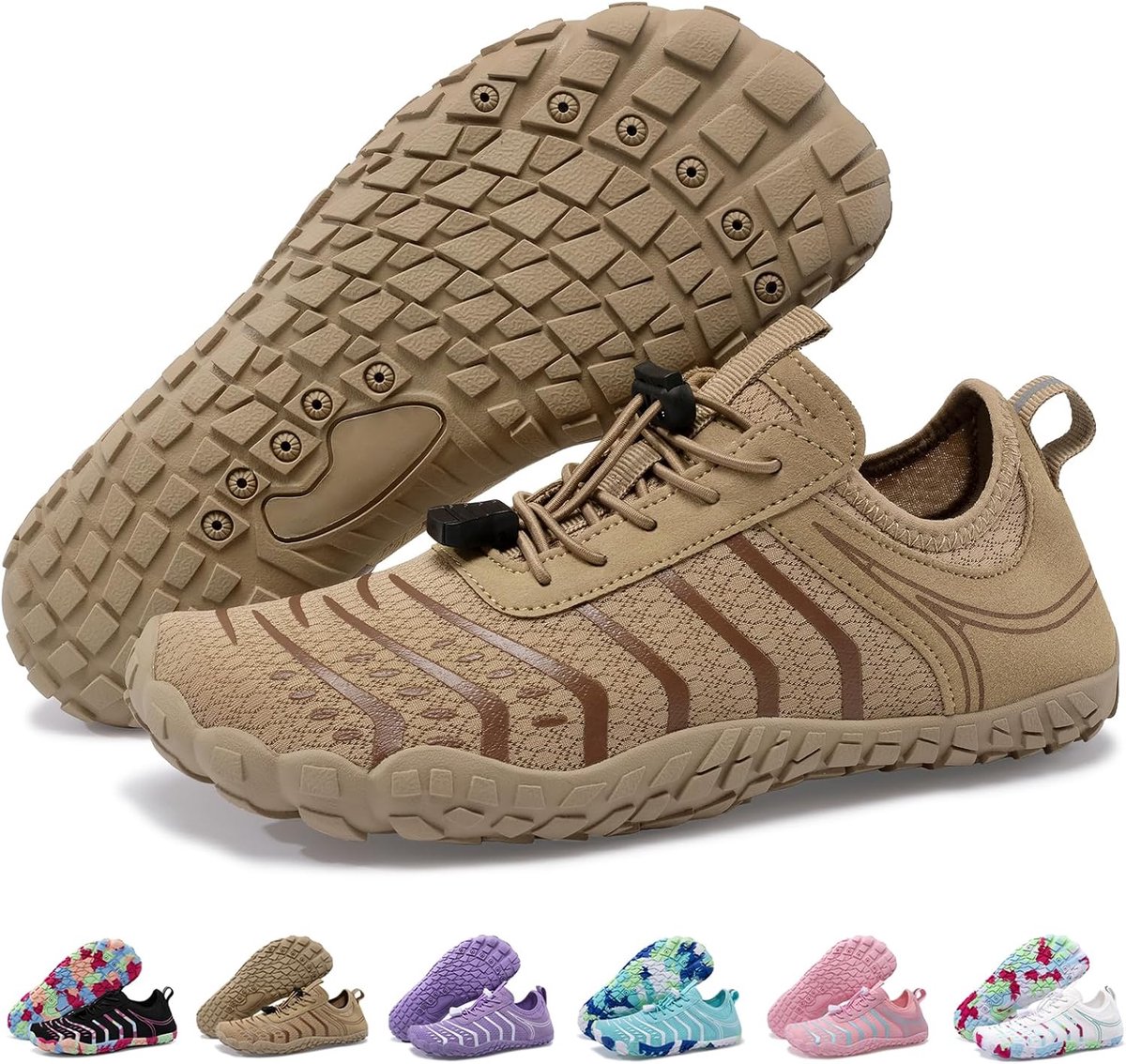 Barefoot Schoenen Womens Mens brede teen vak water schoen