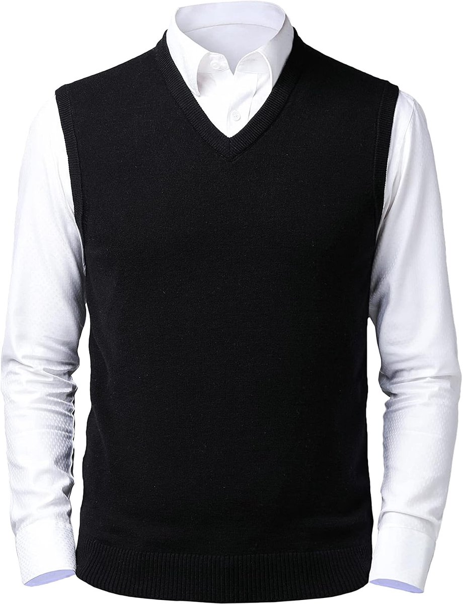 Effen V-hals Slipover Trui Vest Klassiek Zakelijk Gentleman Knitwear Vest Effen Kleur Casual Pullover Gilet Smart Suit Mouwloze Tank Tops