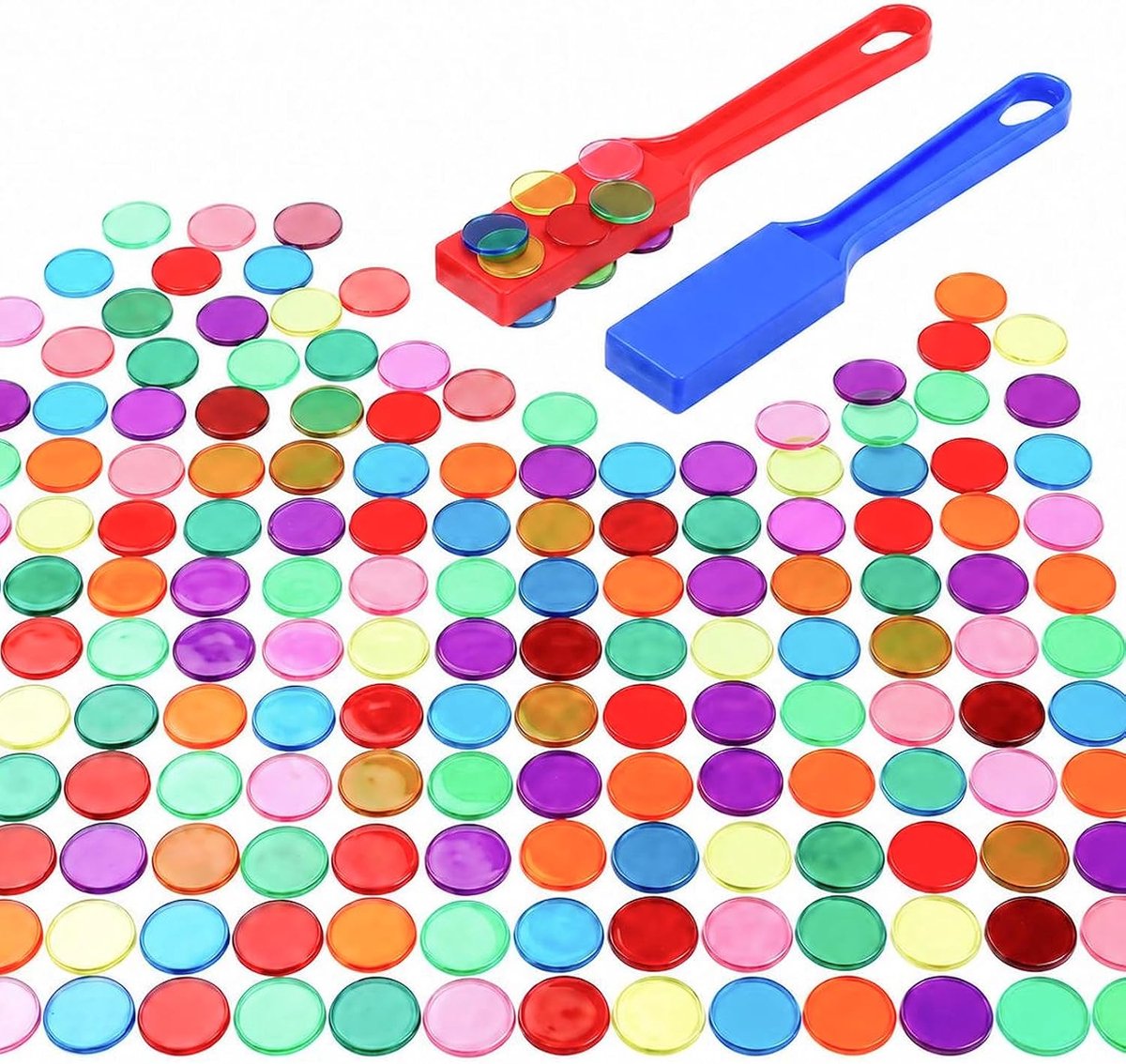 Bingo-speelstenen set met 2 magneetstaven
