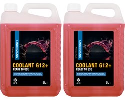 Lindemann Koelvloeistof G12+ - Koelvloeistof Auto Roze - Coolant - Vorstbescherming - 5L (2-pack)