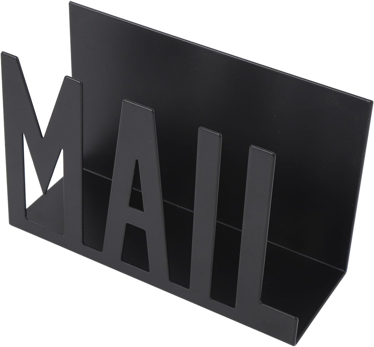 Postorganizer Houder voor Bureau, Stijlvol Hol Ontwerp Desktop Postrek voor Rekeningen, Brieven, Papieren Ideaal Als Housewarming, Huwelijksgeschenken (BLACK)