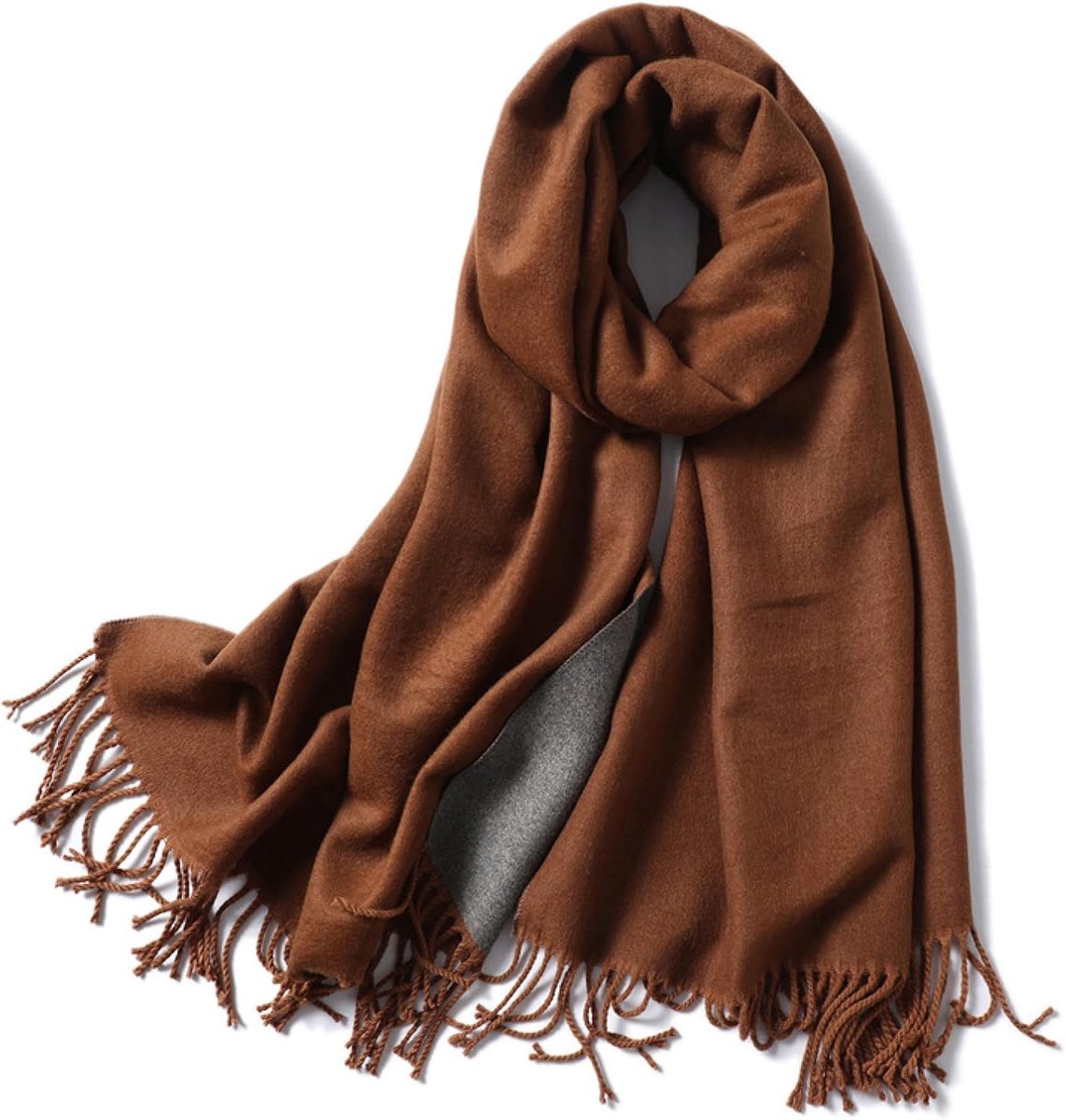 Damessjaal warme kasjmier sjaal winter sjaal wraps vrouwen dubbele kant pashmina solide deken stola's dame luxe sCA