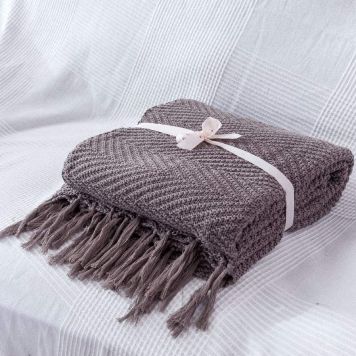 Graden van comfort gewogen deken queen size voor volwassenen - gelijkmatige gewichtsverdeling met premium glaskralen | Warme zware deken voor gebruik door één persoon -3_130x170cm