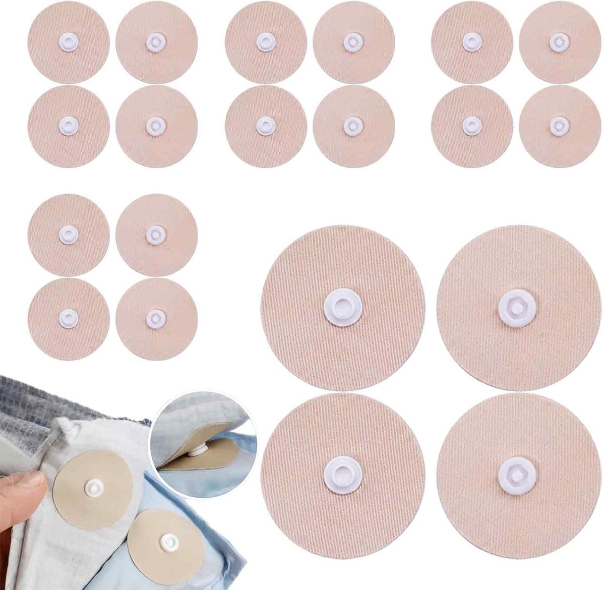 20 stuks antislip tapijten, tapijtfixator en zelfklevende kussens, antislip tapijt voor parket en tegels, antislip, herbruikbaar, voor woonkamer en slaapkamer