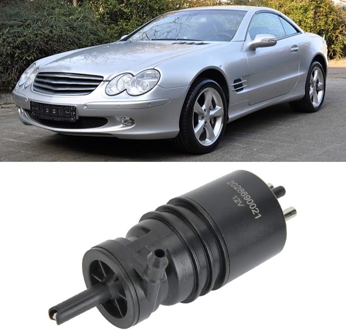 Ruitenwisserinstallatie Pomp Motor Waternevel Motor Fit voor W201 W123 W124 W126 W129 OE 2028690021, 2028690121