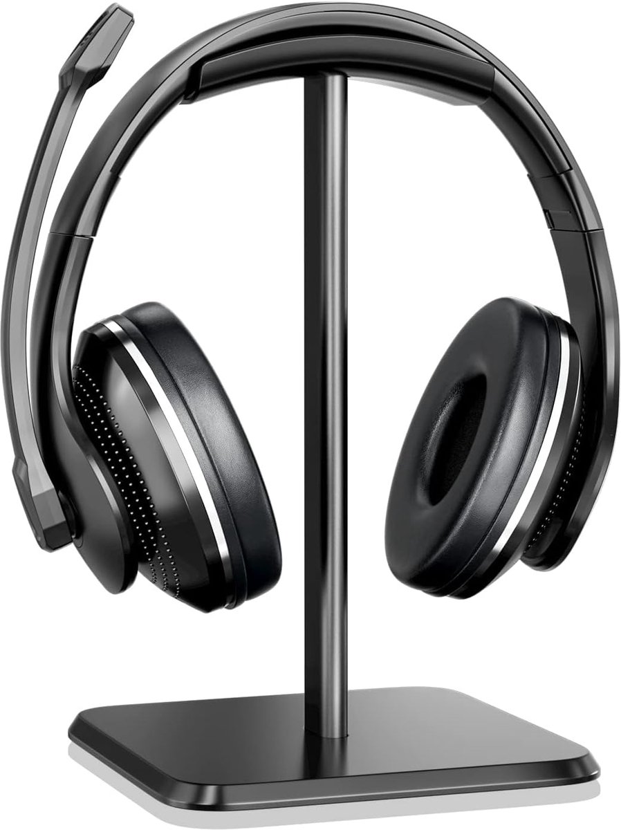 Headsethouder, afneembare headset-standaard met TPU antislip siliconen voor alle headsets, voor over-ear hoofdtelefoon en gaming-hoofdtelefoon, geschikt voor tafel, vitrine