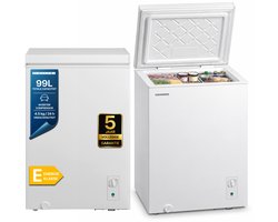 Heinner HCF-M99INVCE++ Vrieskist Wit 99 L – 2-in-1 Vriezer of Koelkast – Compact & Vrijstaand – Stille Werking 38 dB – 5 Jaar Garantie