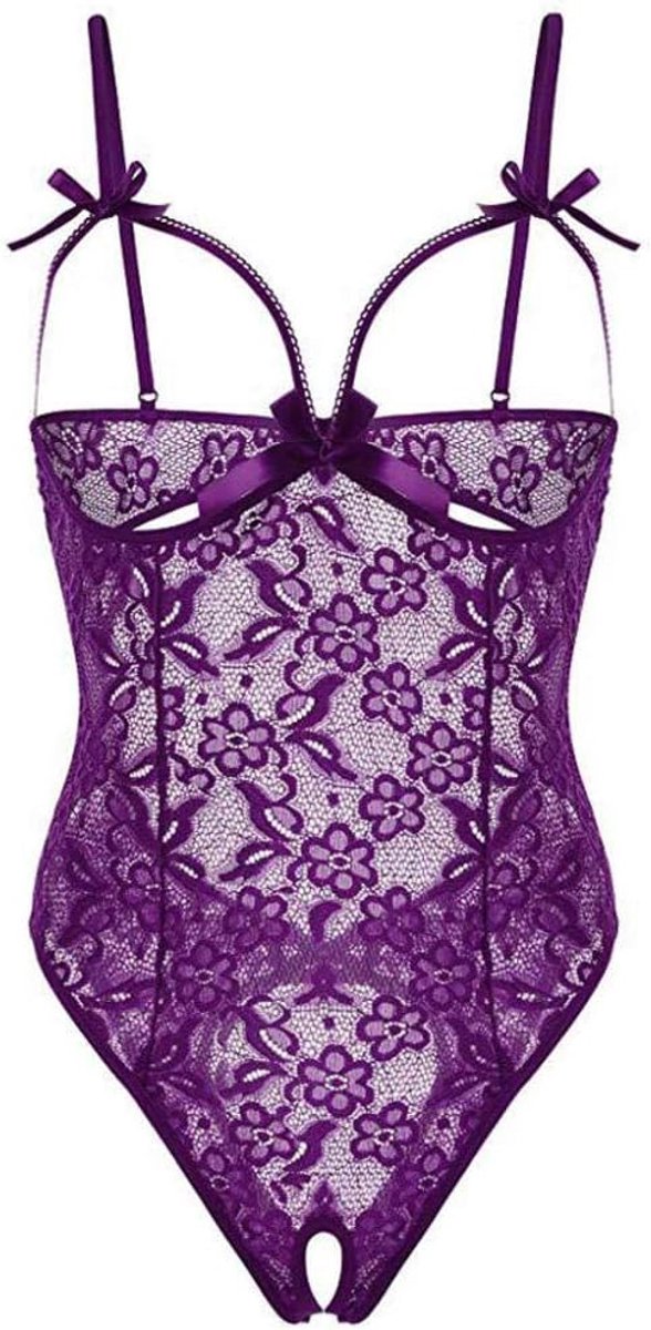 Lingerie Dameslingerie Vrouwen Open Bh Sexy Lingerie Ondergoed Hol Perspectief Nachtkleding Erotisch Borduurwerk Kostuum
