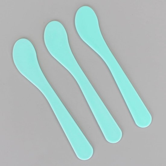Spatels, kleine plastic spatel voor cosmetica, crème, ambacht, make-up spatel, multifunctionele mini-applicator voor het mengen, huidverzorging of schrapen van potten — afbeelding 4