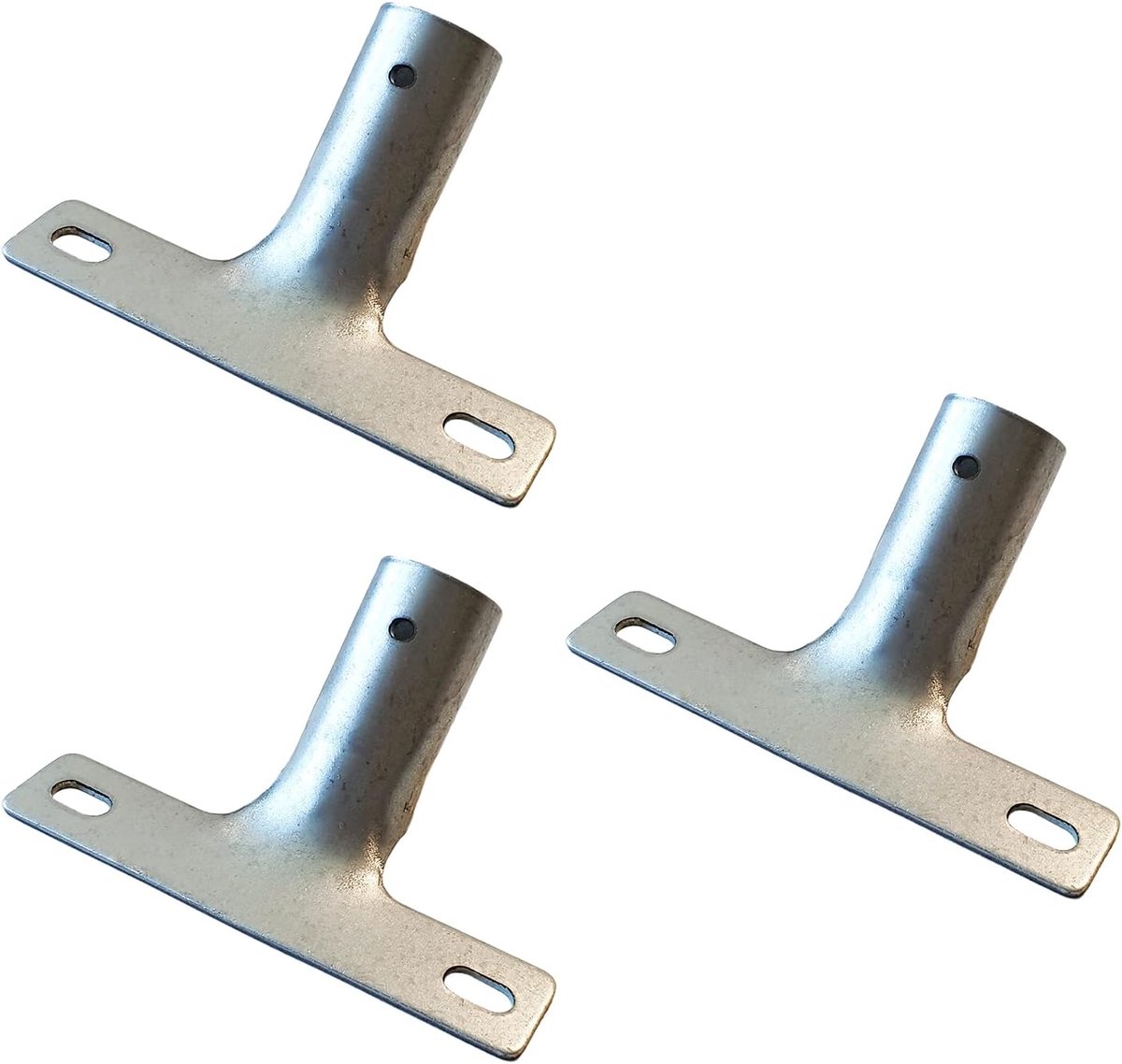 3 stuks metalen bezemstelenhouders, houders voor bezemstelen tot ø 23,5 mm, bezemsteelhouders set (3 stuks, gesloten uiteinden) - MADE IN GERMANY