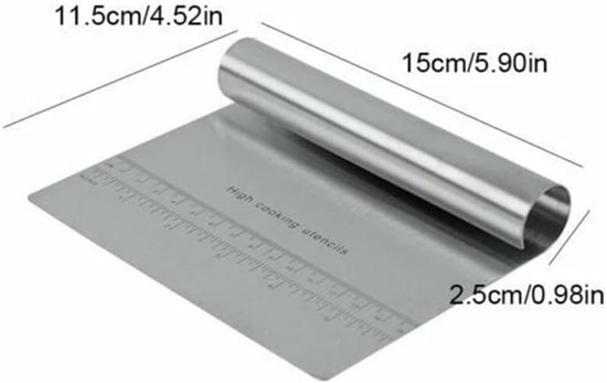 Staal groenteschouder kookspatel keukenschouder deegschraper deegsnijder, Keukenaccessoires — afbeelding 5