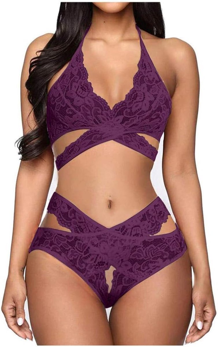 Dameskostuums Dames sexy ondergoed BH en slip set