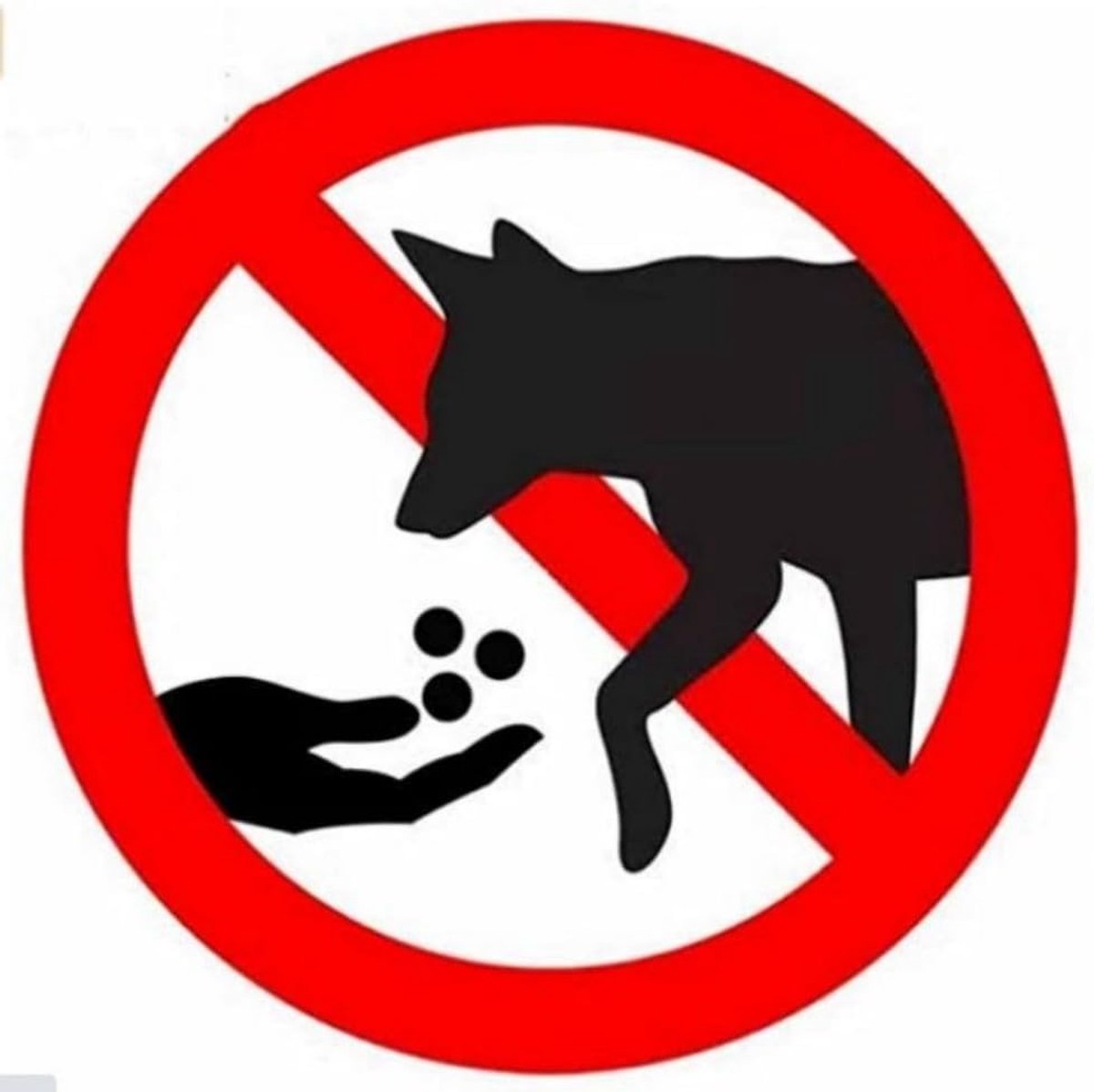 Waterdichte waarschuwingssticker, honden niet voeden, stickers voor laptop, auto, bumper en raam, decoratief (15 cm/5,9 inch)