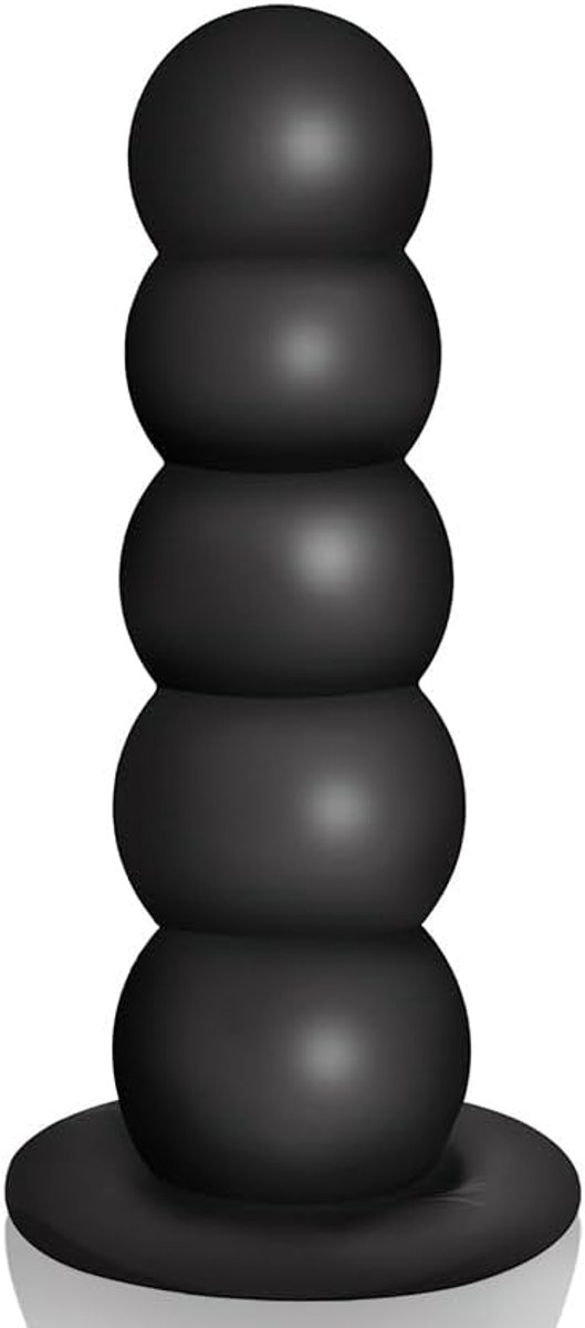 Anale Plug met 5 Anale Ballen, Anale Dildo met Zuignap, Buttplug voor Vrouwen en Mannen, Anale Seksspeeltje (S)