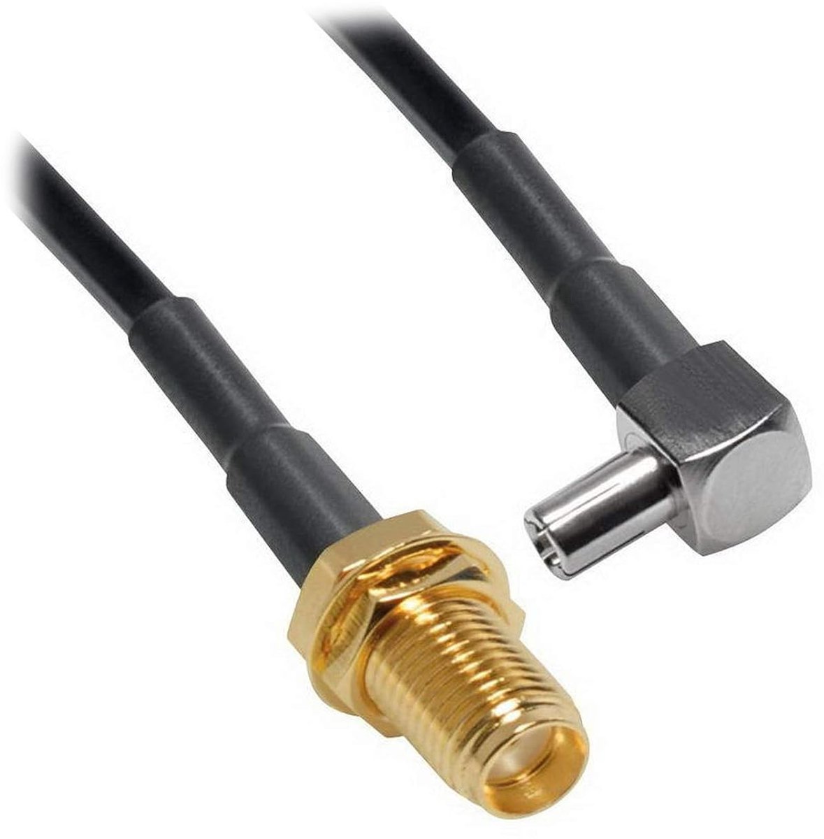 TS9 stekker naar SMA-aansluitkabel, schuin - WLAN-antenne-verlengkabel voor externe antenne, compatibel met router 4G LTE