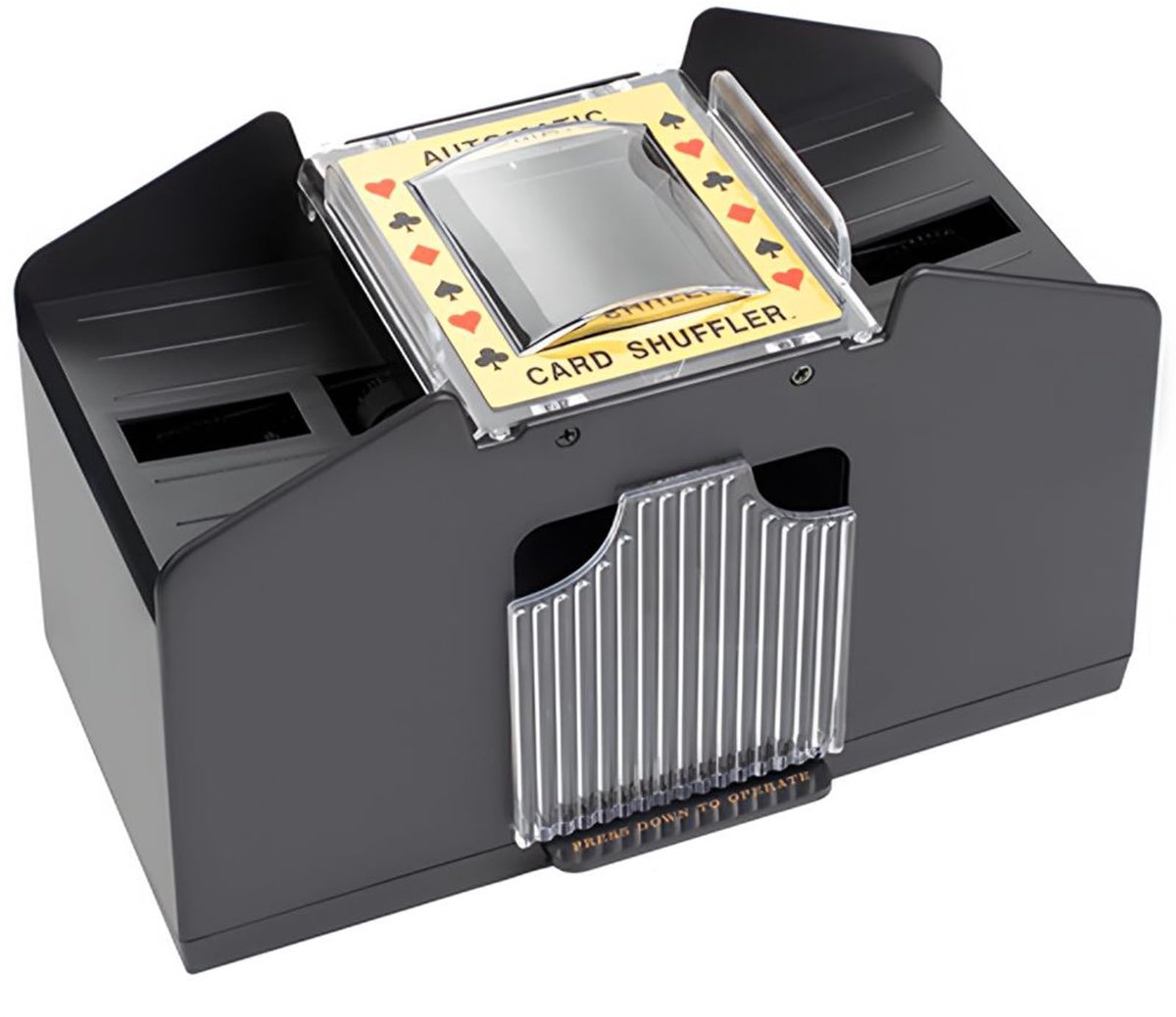 SnelShoppen - Automatische kaartenmixer voor 2 decks, Elektronische speelkaartenmixer voor Poker, Burraco, Blackjack, Handige kaartverdeler voor feest