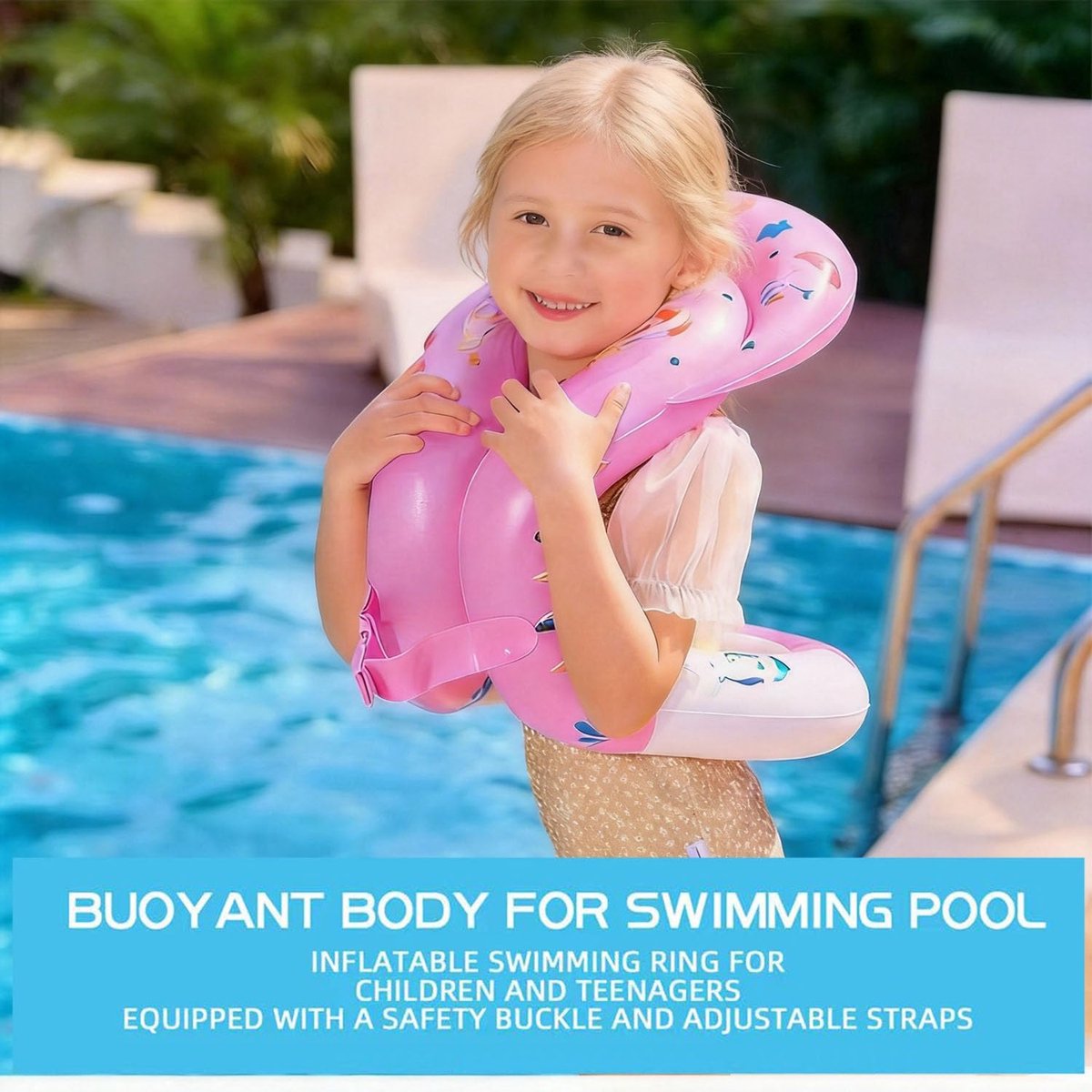 SnelShoppen - Dubbele Opblaasbare Zwemring, Kindvriendelijk, Groot, Kleurrijk, Perfect voor Zwembad, Strand, Feest, Camping, Tuin - 2 Stuks