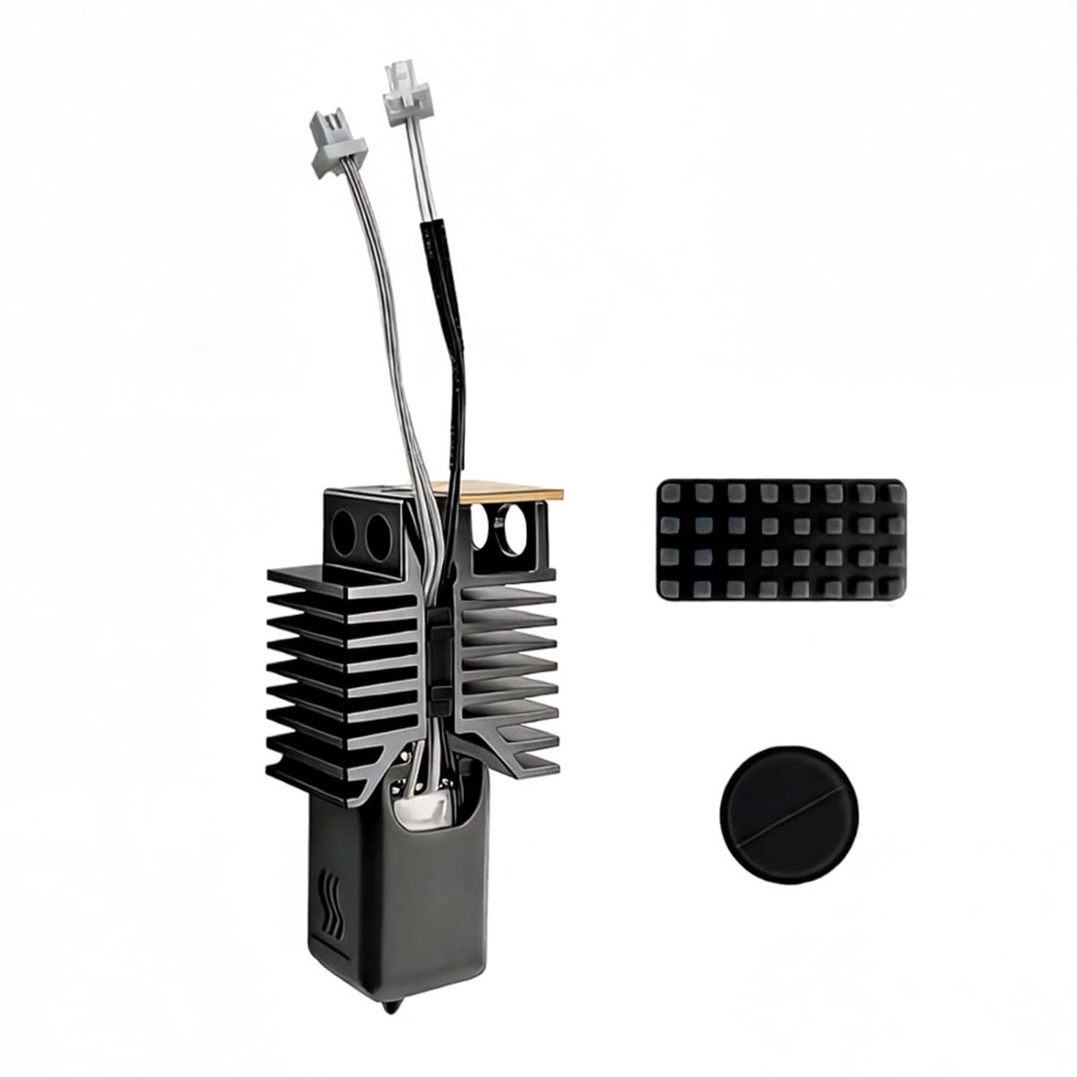 Hotend Kit voor 3D-printer - 48W Keramisch Verwarmblok - 0.6mm Tempered Staal Dopsel - Voor Hoge Snelheid 3D-printen - ShopVlot